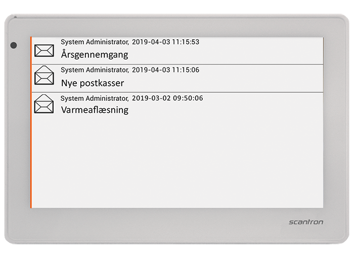 AT7 med besked oversigt