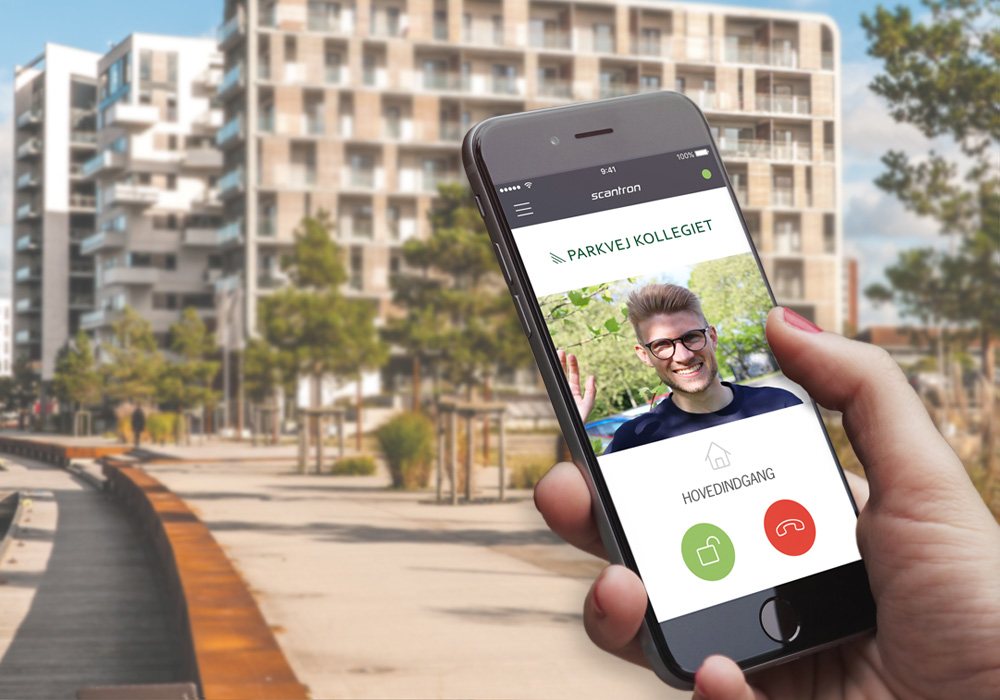 IP-dørtelefoni-til-app IP dørtelefoni med app til dørtelefoni og adgangskontrol