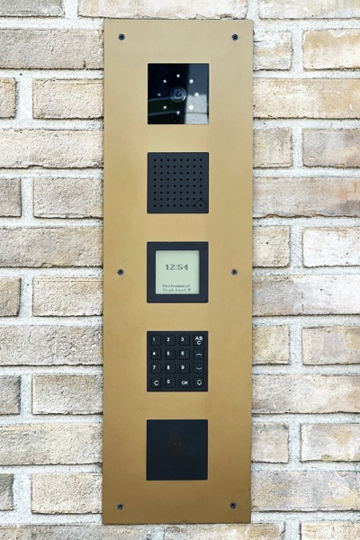 Modulopbygget MIx dørstation i messing