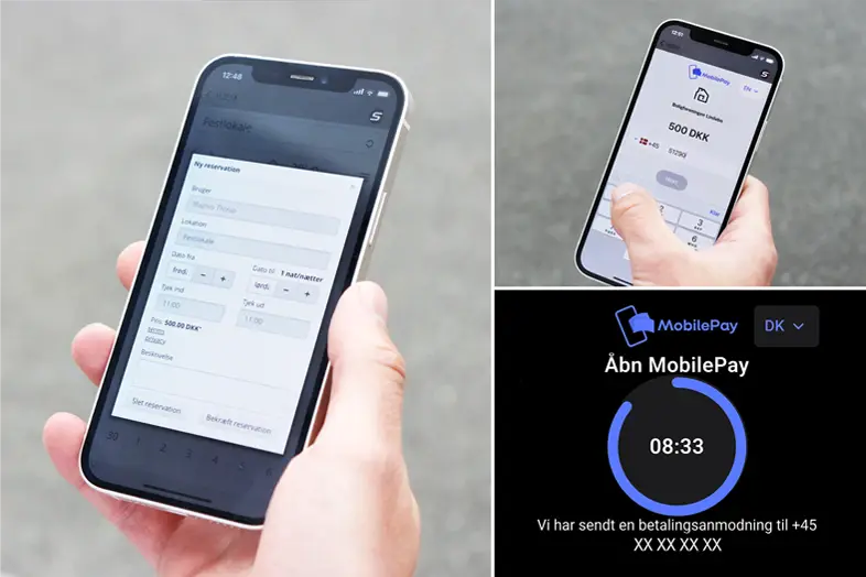 MobilePay integreret i Scantron bookingsystem Book og betal med det samme i Scantron bookingsystem via MobilePay