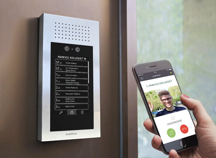 IP baseret dørtelefon med dørtelefon app og adgangskontrol