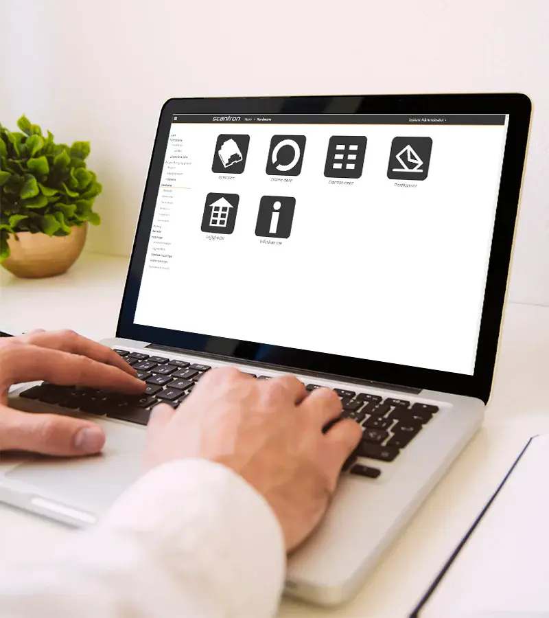 administration af adgangskontrol_webp Scantron adgangskontrol er nem at administrere fra PC'en
