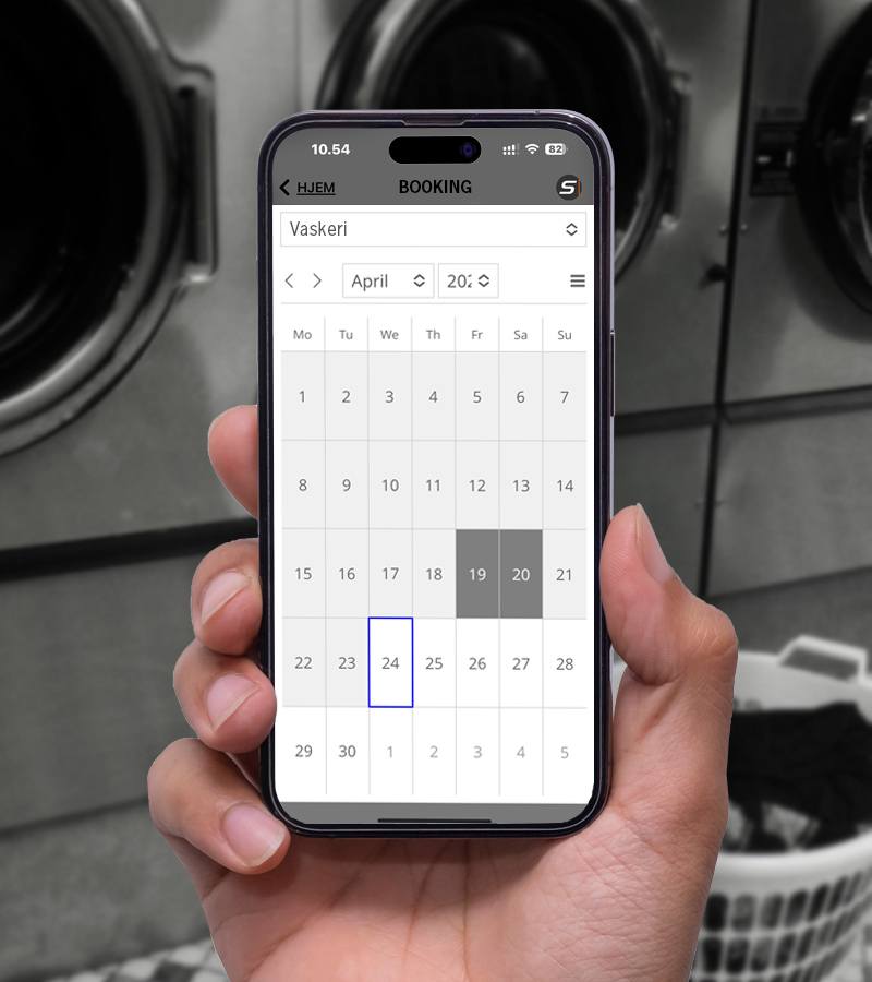 Nem booking af faciliteter i en smart beboer-app